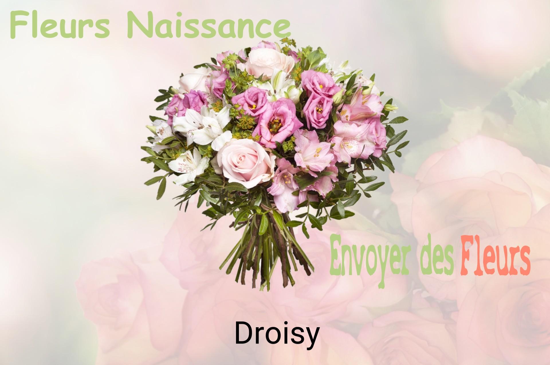 Bouquet de fleurs de naissance livré à Droisy